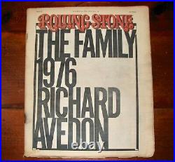 Vintage Rolling Stone Magazine No. 224 October 21, 1976 Richard Avedon