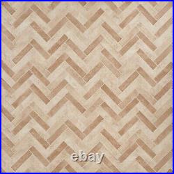 Vinyl Flooring Roll Stone Tiles Herringbone Effect Retro Foam Sheet Cheap Lino