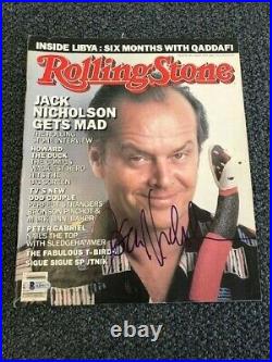 W@W Jack Nicholson Signed Rolling Stone Magazine Autographed Auto BAS not PSA #1