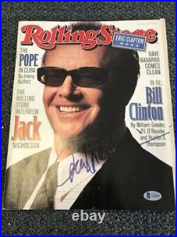 W@W Jack Nicholson Signed Rolling Stone Magazine Autographed Auto BAS not PSA #2