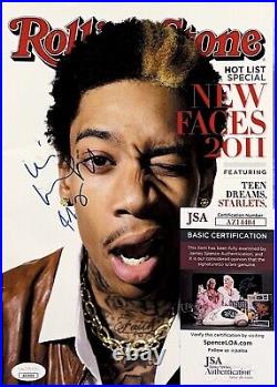 Wiz Khalifa Signed 2011 Rolling Stone Magazine Jsa Coa