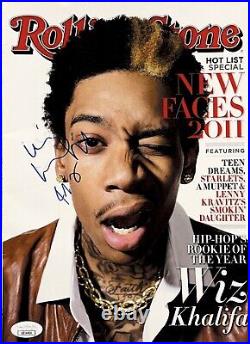 Wiz Khalifa Signed 2011 Rolling Stone Magazine Jsa Coa