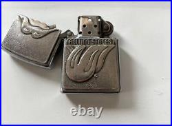 Zippo The Rolling Stones Silver Chrome Lighter Used